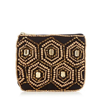 Gold bead embellished purse